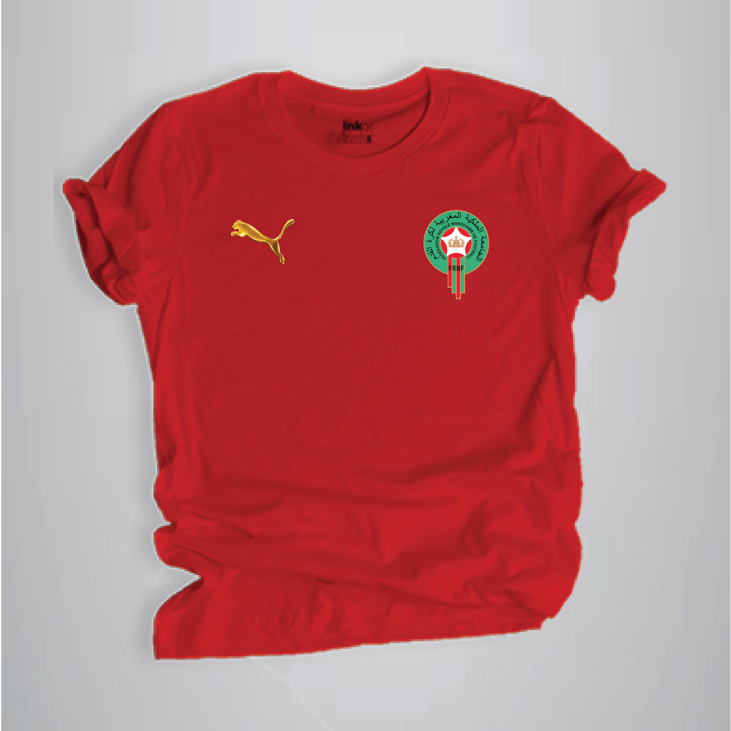 Morocco 2026 Red with Golden Puma Logo - world Cup 202