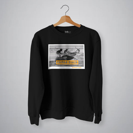 khiran beach summer vibes black long sleeve