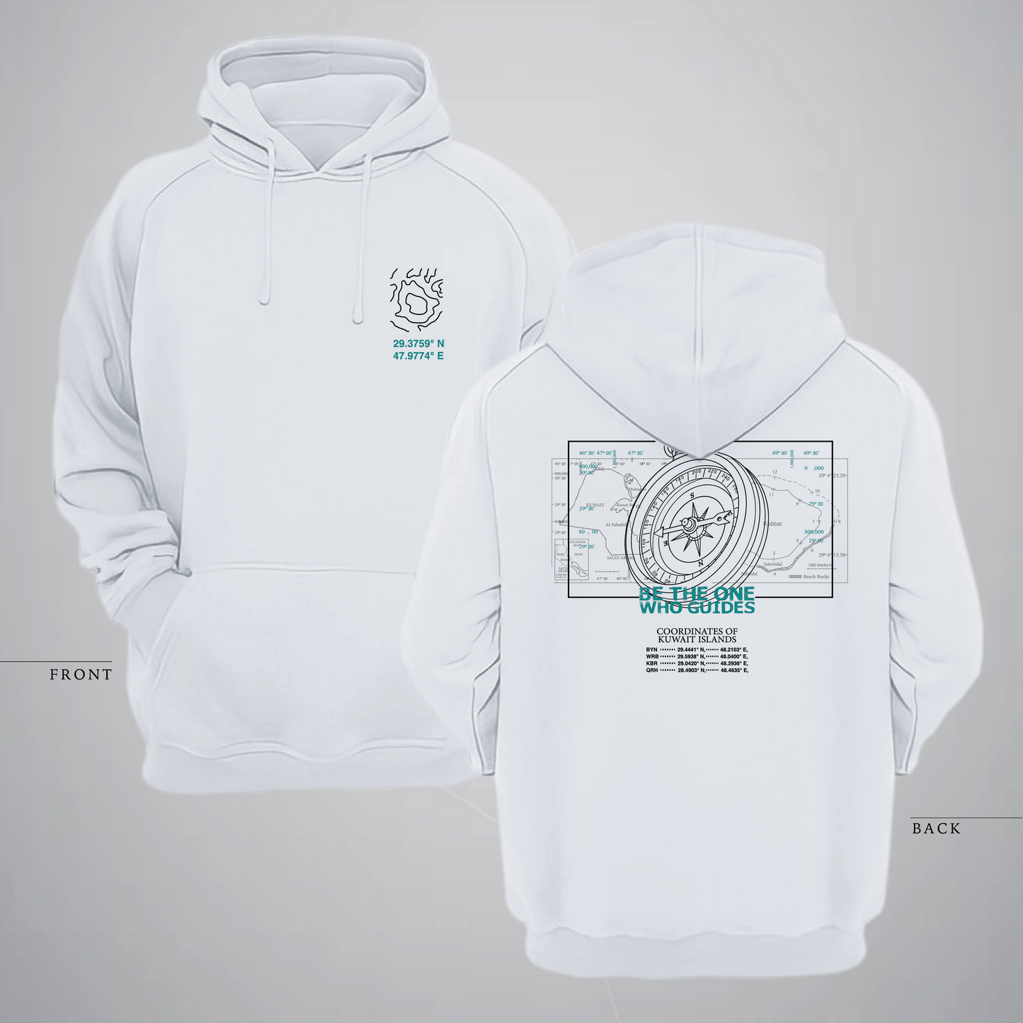 Be The One Who Guides Compass Hoodie